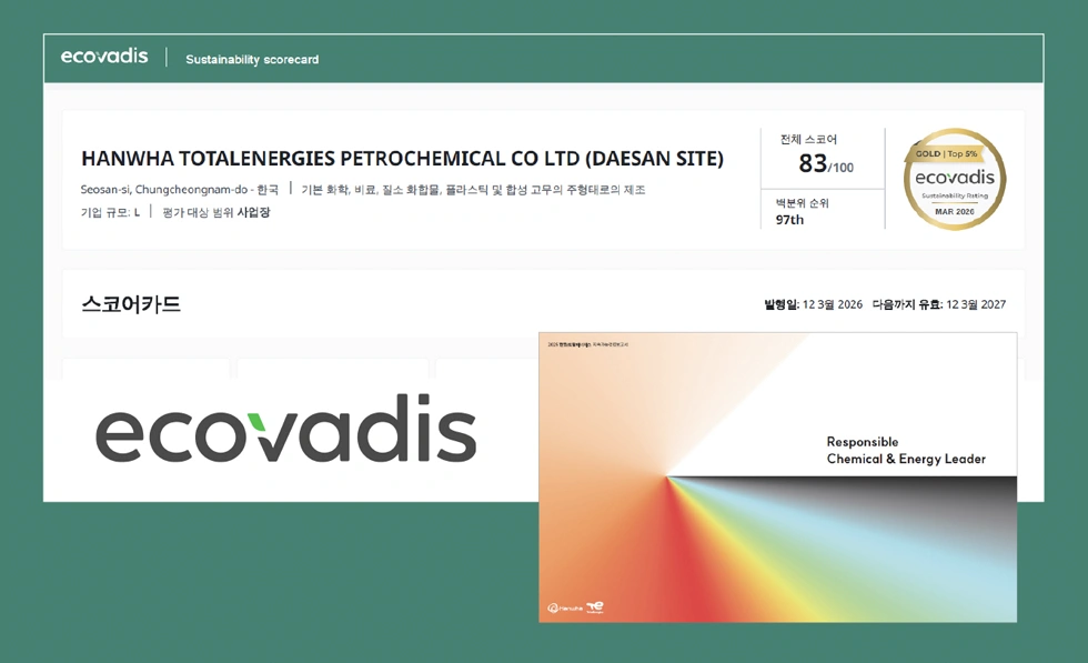 글로벌 ESG 평가기관서 세계 최고 수준의 ‘골드 등급’ 달성 글로벌 ESG 평가기관서 세계 최고 수준의 ‘골드 등급’ 달성