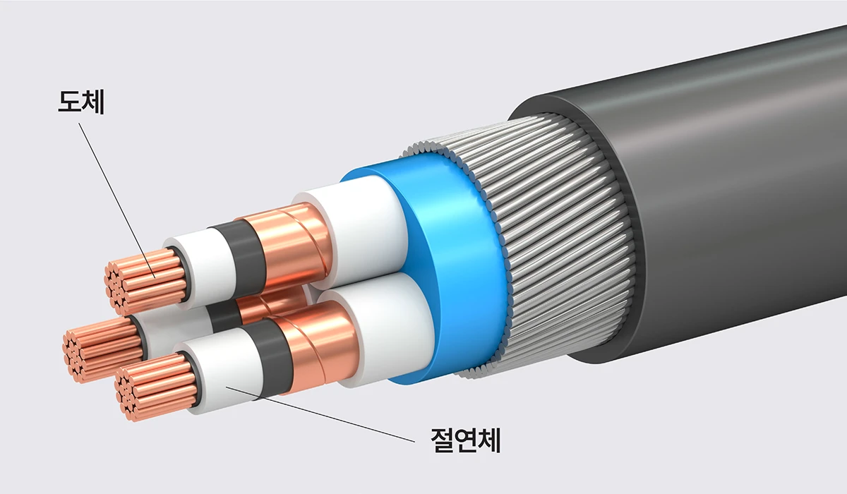 도체-절연체로 이루어진 전선의 구조 도체-절연체로 이루어진 전선의 구조