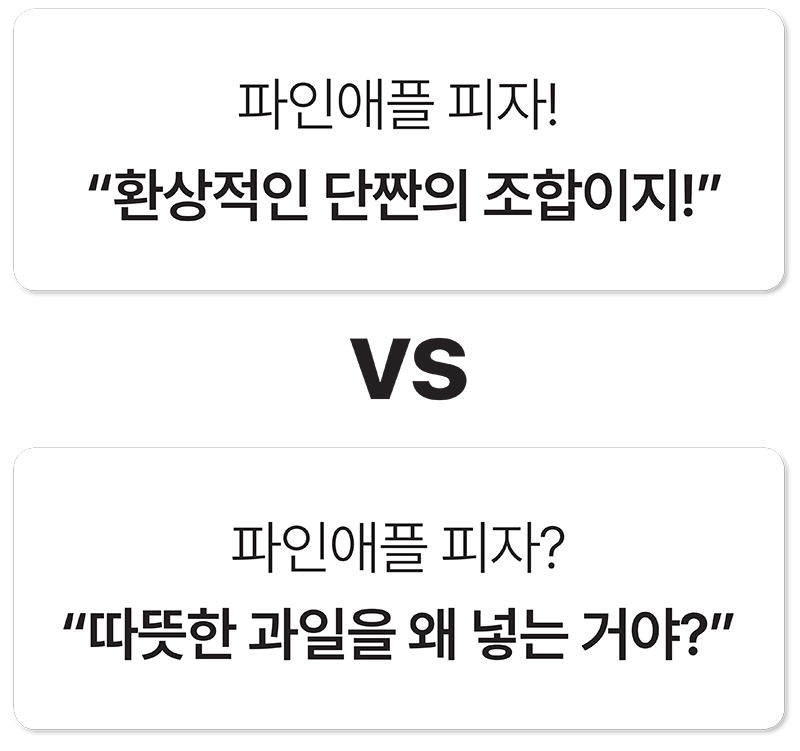 케미인의 피자 취향 케미인의 피자 취향